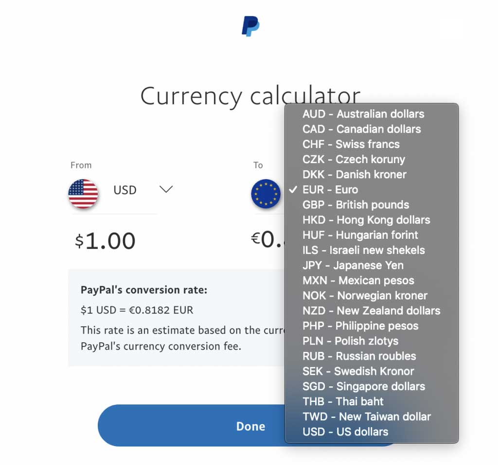 14 Paypal Forex Rates Compared