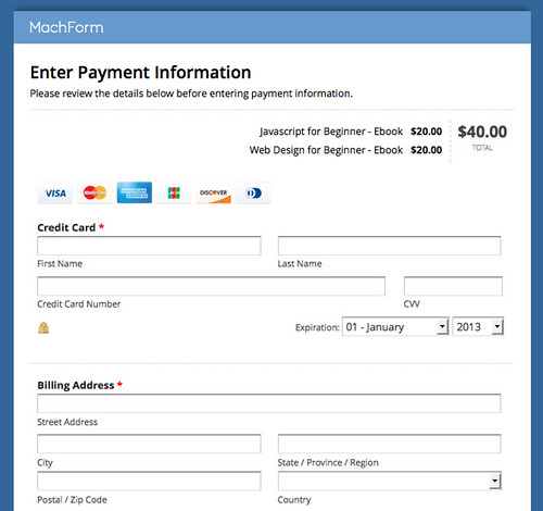 Accept Credit Card Payments On Your Forms Using Stripe Html Form Builder Online Php Form