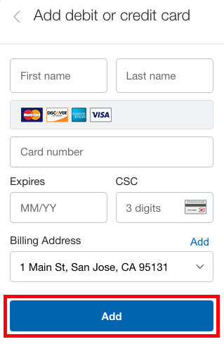 Add Or Change Payment Method Paypal Shipping Center Help