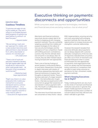 Calam O Vantiv Insights White Paper Executive Thinking On Payments 2013