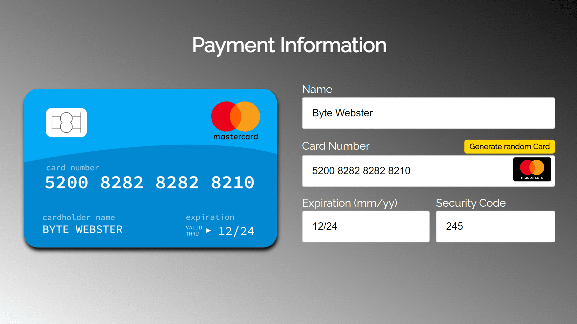 Credit Card Number Generator Online Lambdatest