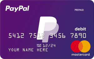 Debitcard Mastercard Paypal Prepaid Mastercard