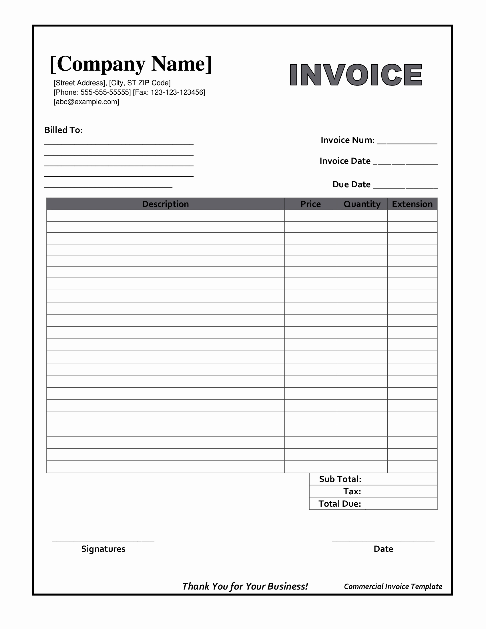 Download Print Or Email Invoices For Free With An Invoice Generator