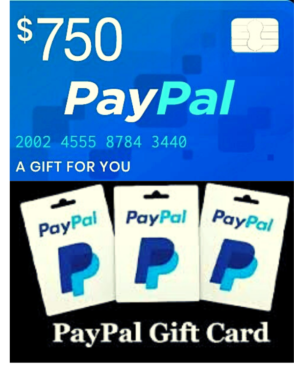 Grab A 750 Paypal Gift Card Now In 2022 Paypal Gift Card Best Gift Cards Paypal Cash