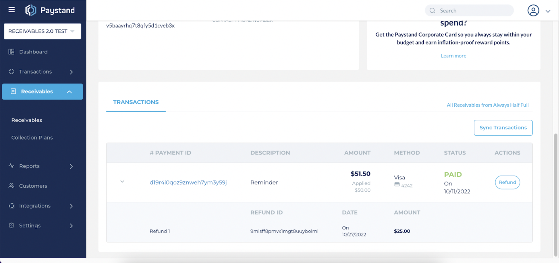 Handle Refunds In Sage Intacct Paystand Help Center