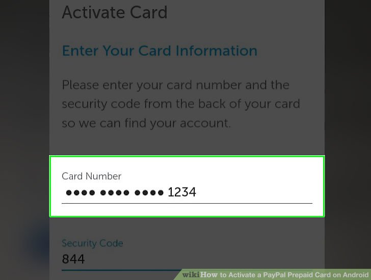 How To Activate A Paypal Prepaid Card On Android 9 Steps