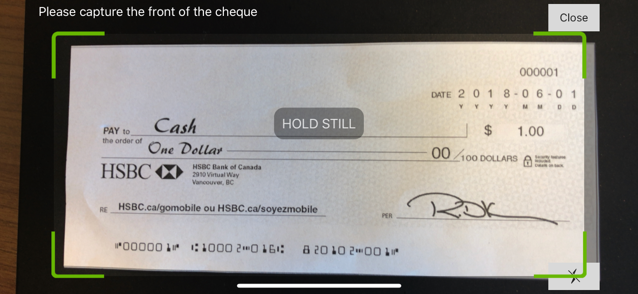 How To Deposit A Cheque Hsbc Uk Mobile Banking How To Deposit Cheque