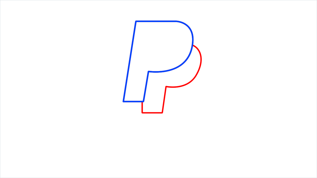 How To Draw Paypal Logo Step By Step 8 Easy Phase