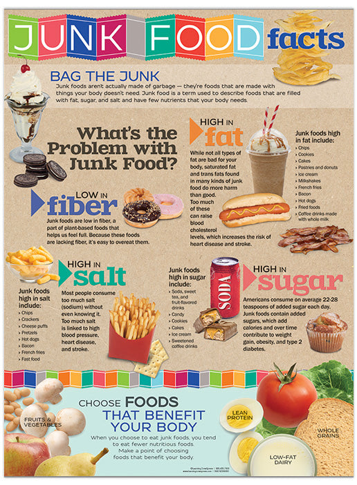 Junk Food Facts Poster Visualz