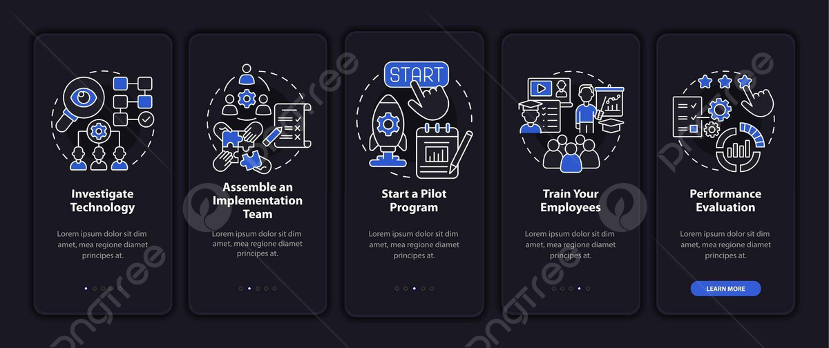 Mobile App Onboarding A Stepbystep Guide To Technology Implementation Vector Guide