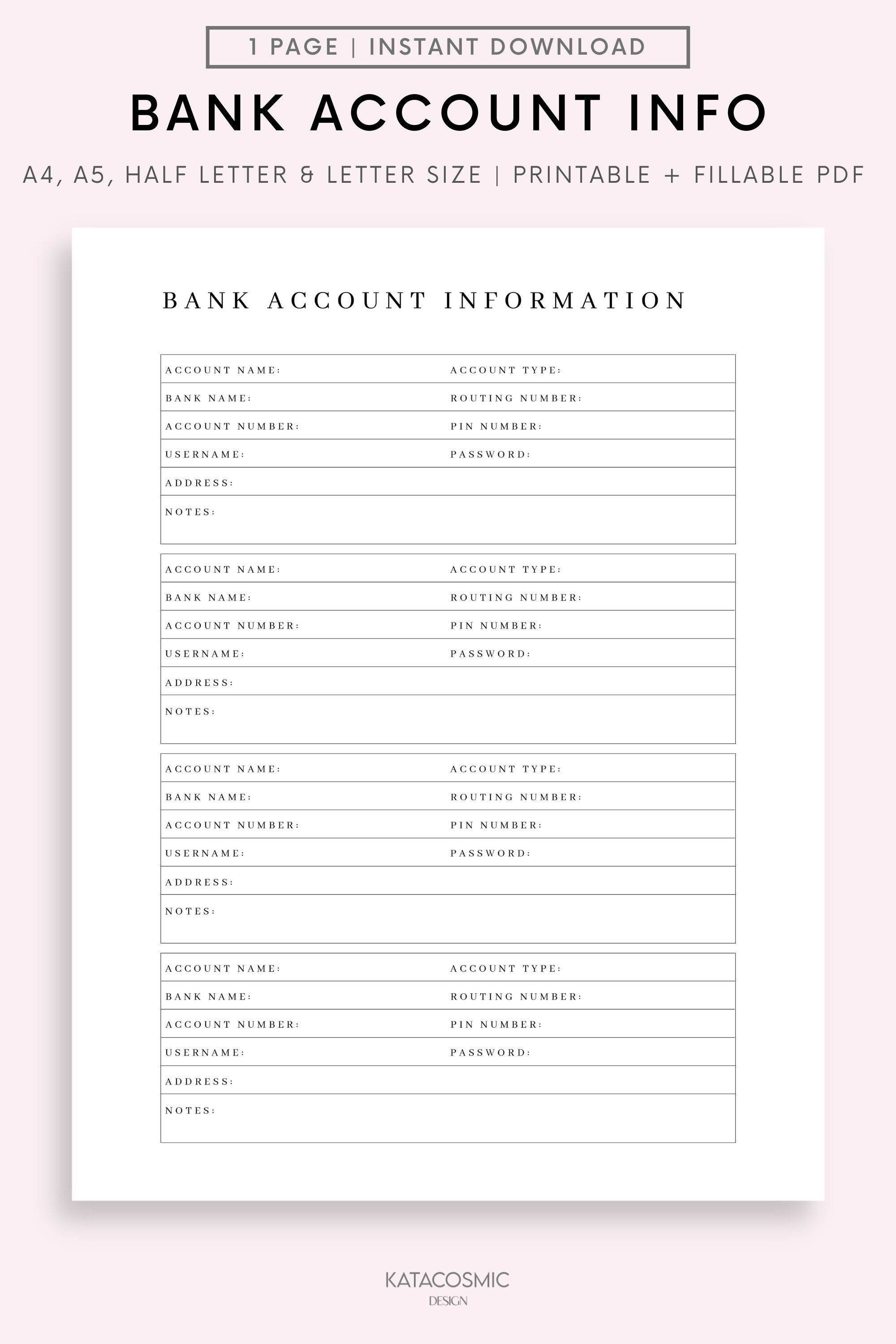 Paypal Bank Info: Account Access