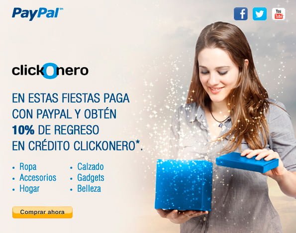 Paypal Promociones En Clickonero Groupon Mart Y M S