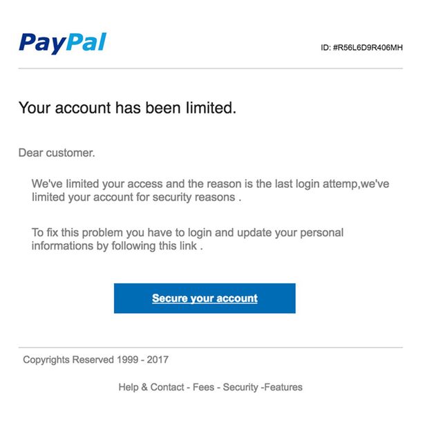 Paypal Report: Stop Fake Emails Now