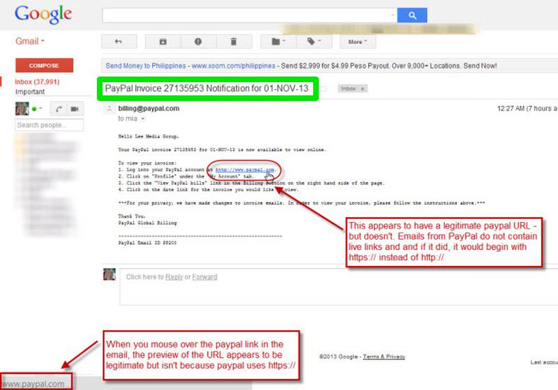 Paypal Scams And How To Spot Them The Fake Emails That Have Tricked