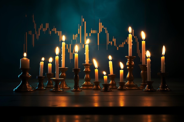 Premium Photo Unlocking The Secrets Of Investing Making Profits With Faded Candlestick Charts