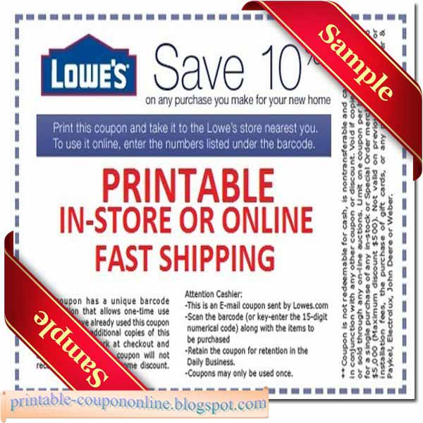 Printable Coupons Lowes Home Improvement Coupons