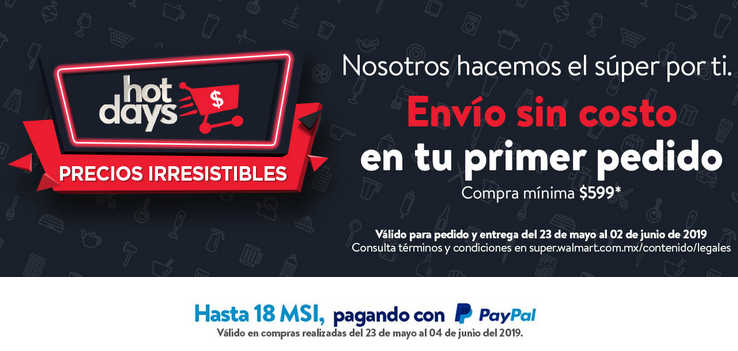 Promoci N Paypal Walmart Hot Days 2019 500 De Bonificaci N En S Per