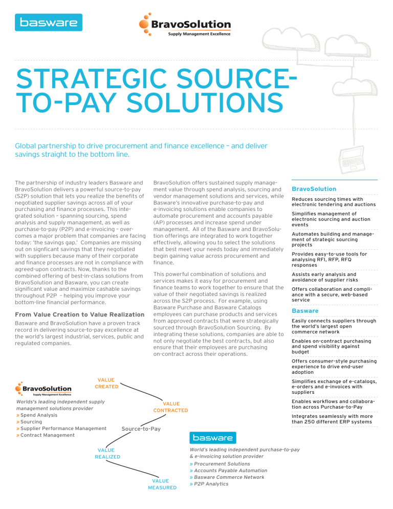 Strategic Source To Pay Solutions